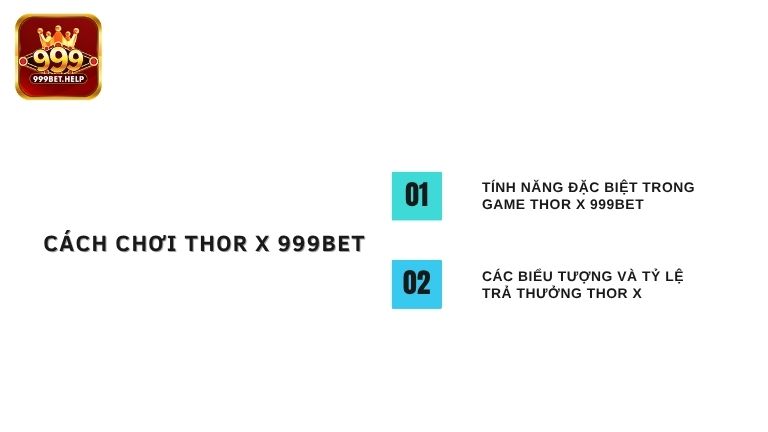 Cách chơi game slot Thor X 999BET