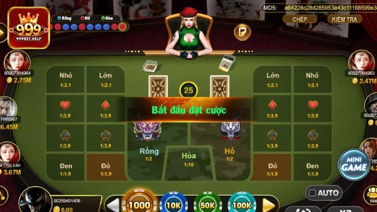 Cách chơi Rồng Hổ tại 999BET chi tiết a-z