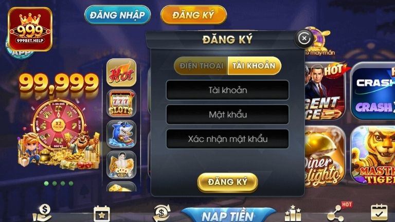 Điều kiện đăng ký tài khoản cá cược 999BET