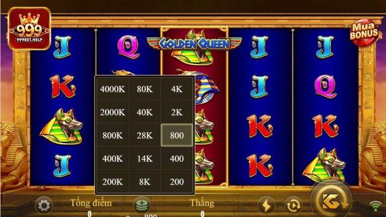 Kinh nghiệm chơi slot Golden Queen 999BET