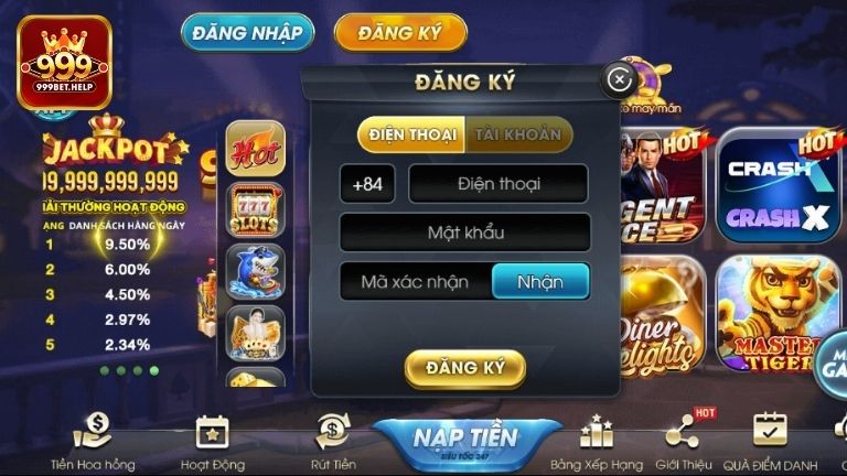 Lưu ý khi đăng ký acc 999BET