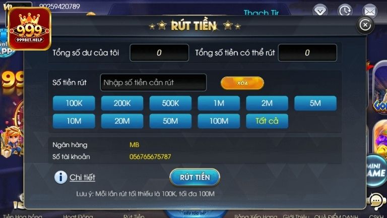 So sánh hình thức rút tiền 999BET với nền tảng khác